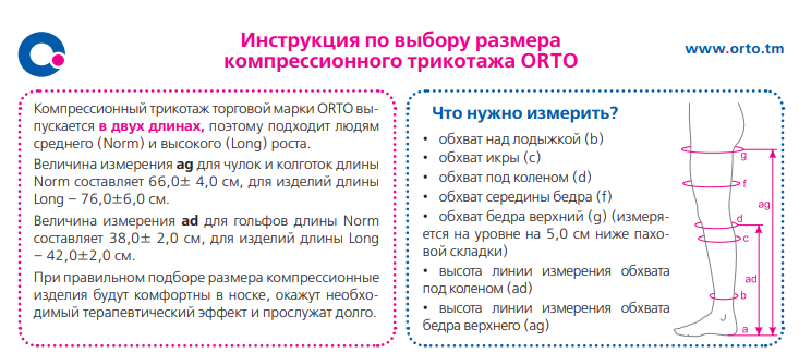 Гольфы 322 ORTO женские полупрозрачные 2 класс компрессии