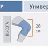 Ортез коленный окутывающий с пружинными ребрами жесткости, универсальный, 7119 